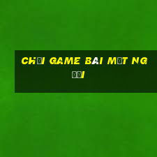 Chơi game bài một người