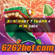 xổ số ngày 7 tháng 4 năm 2024