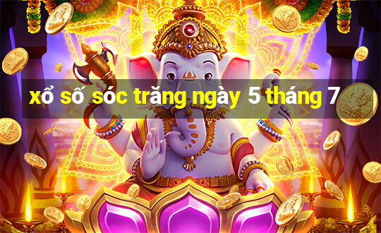 xổ số sóc trăng ngày 5 tháng 7