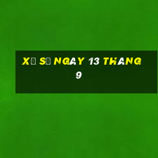 xổ số ngày 13 tháng 9