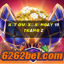 kết quả xổ số ngày 15 tháng 2