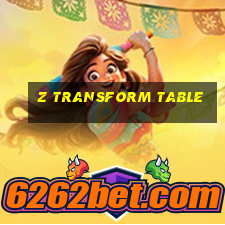 z transform table