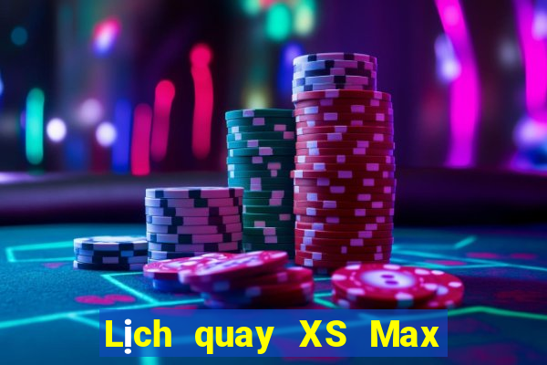 Lịch quay XS Max 3D ngày 11