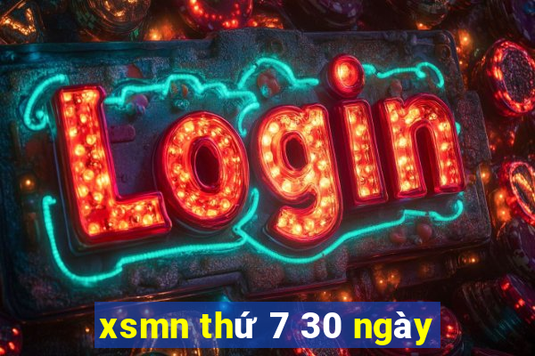 xsmn thứ 7 30 ngày