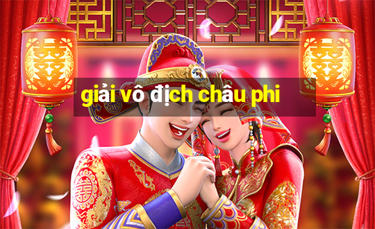 giải vô địch châu phi