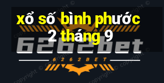 xổ số bình phước 2 tháng 9