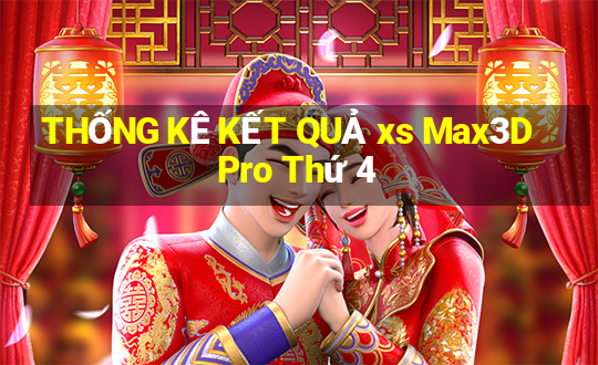 THỐNG KÊ KẾT QUẢ xs Max3D Pro Thứ 4