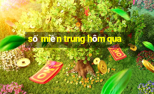 số miền trung hôm qua