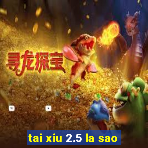 tai xiu 2.5 la sao