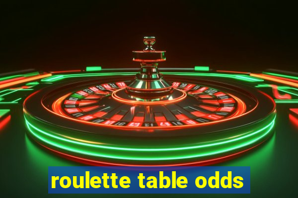 roulette table odds