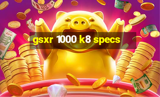 gsxr 1000 k8 specs