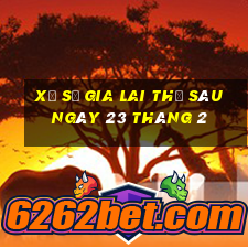 xổ số gia lai thứ sáu ngày 23 tháng 2