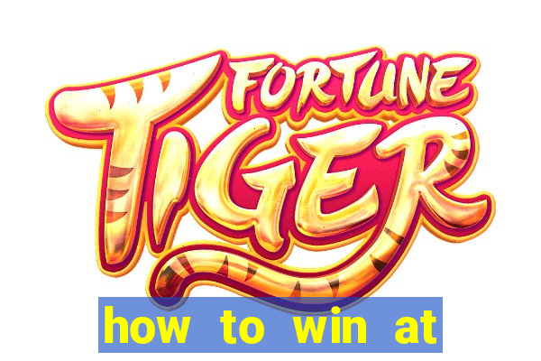 how to win at slot machines