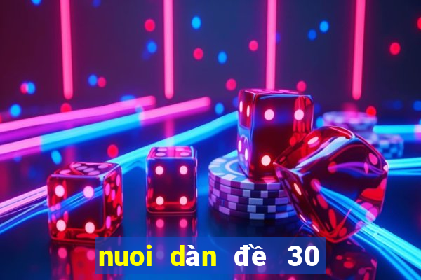 nuoi dàn đề 30 số khung 3 ngày