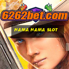 nama nama slot