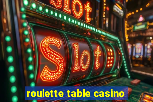 roulette table casino